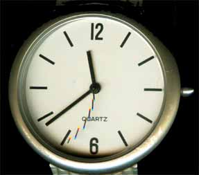 Armbanduhr Sekundenzeiger in mehreren Teilen